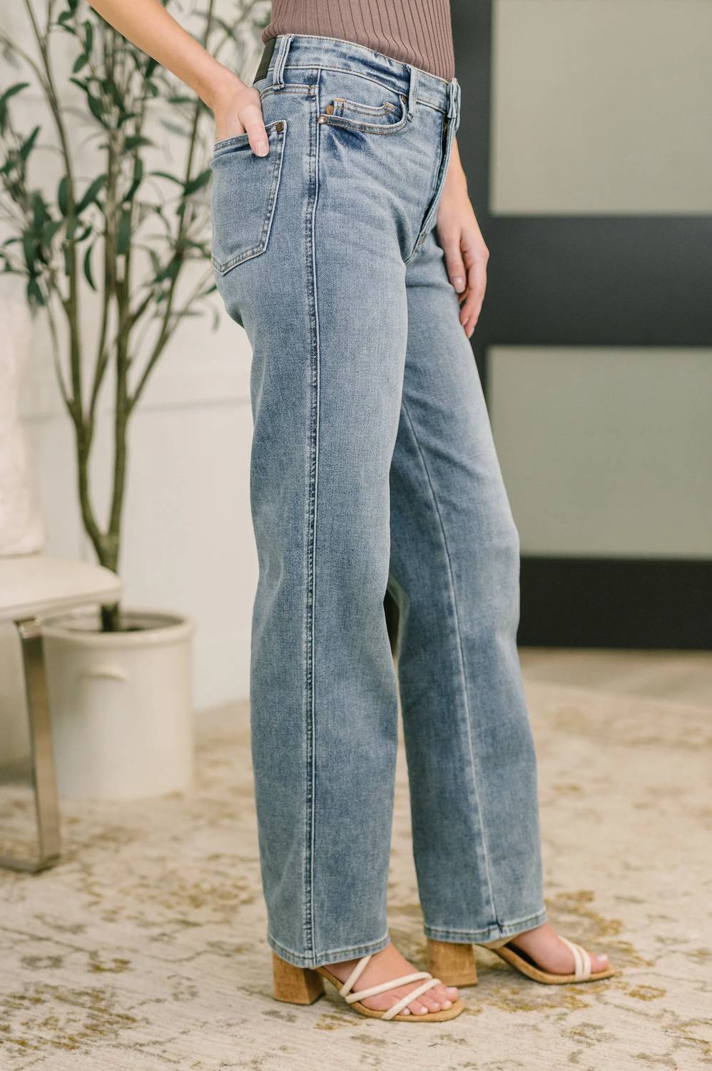 Judy Blue - High Waist Tummy Control Slim Straight Leg Jeans