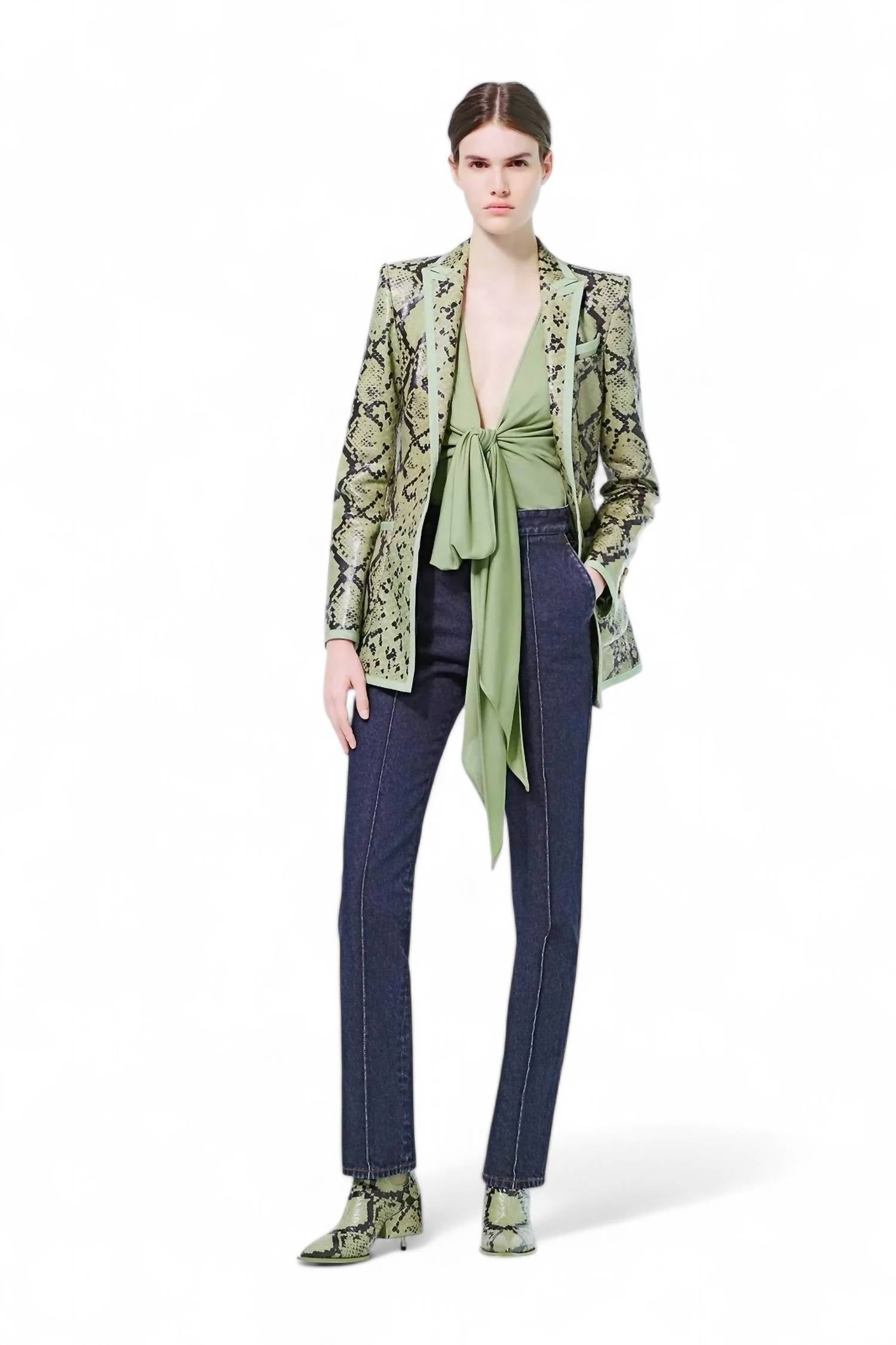Givenchy - PRE-LOVED 2016 Resort Runway Snakeskin Blazer
