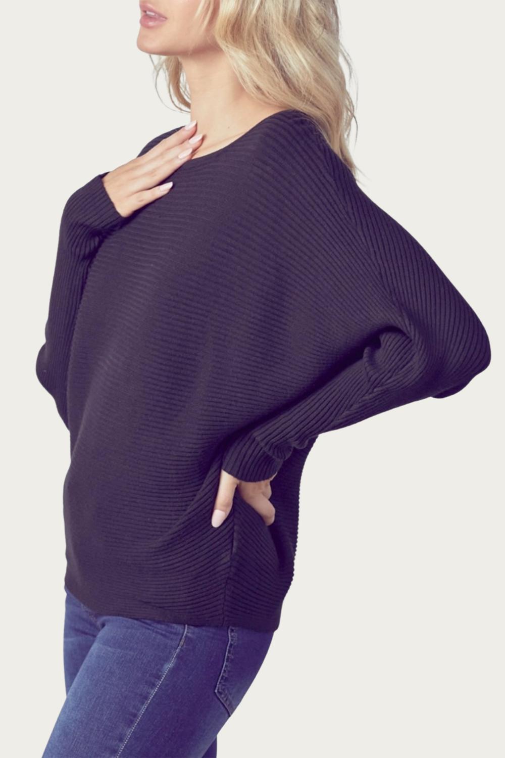 OTTOMAN MODAL-BLEND DOLMAN-SLEEVE SWEATER