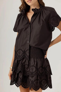 Sundays - Corinne Ruffle Button Shirt