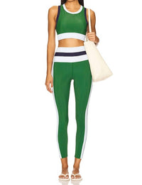 Beach Riot Mariella Full Length Leggings in ivy colorblock - women's pants