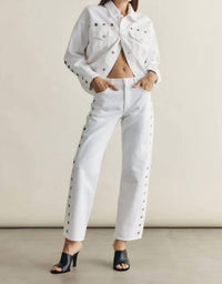 Pistola - Lexi mid rise bowed straight Jean
