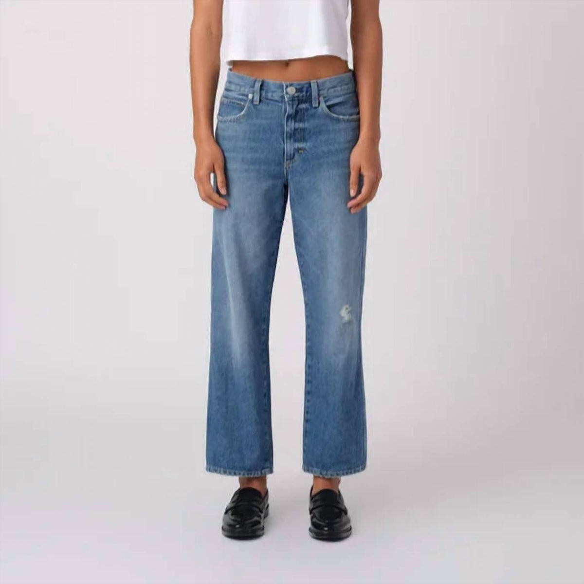 Amo Denim - Billie Cropped Straight Leg Jeans