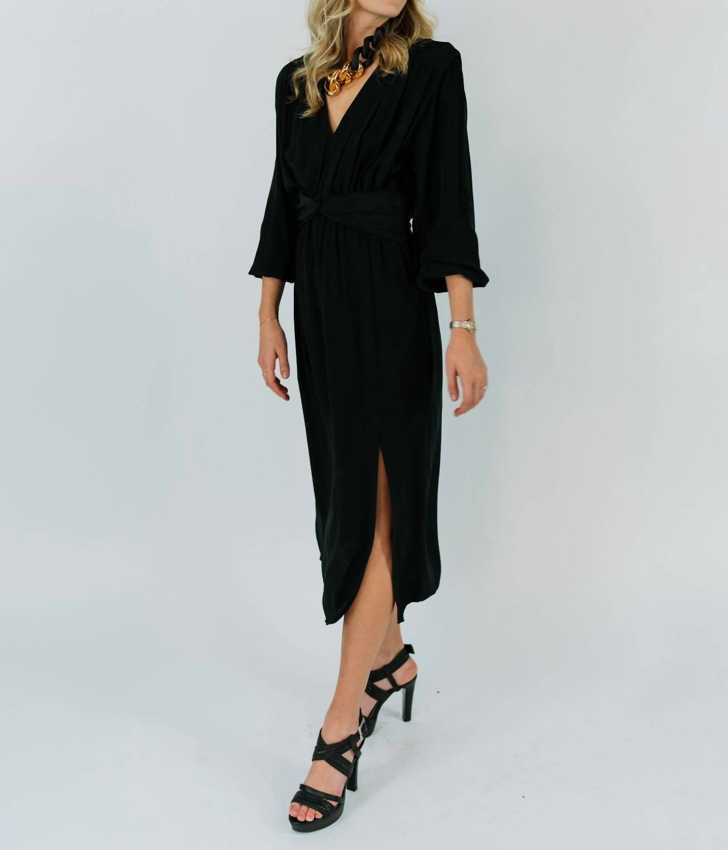 Scotch & Soda - Draped Midi bDress