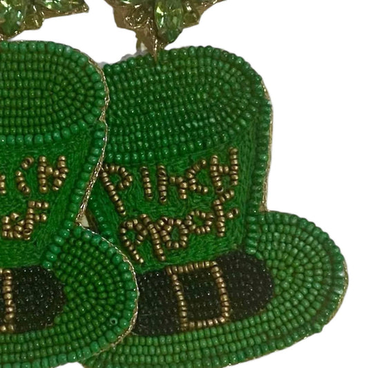 Sophia Collection - Women's Pinch Proof Leprechaun Hat Earrings