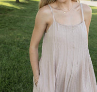 GiGiO Sandy Shores Textured Sleeveless Jumpsuit - kids' item - alternate view