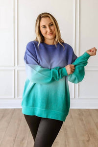 Moon Ryder - Ombre Corded Sweatshirt