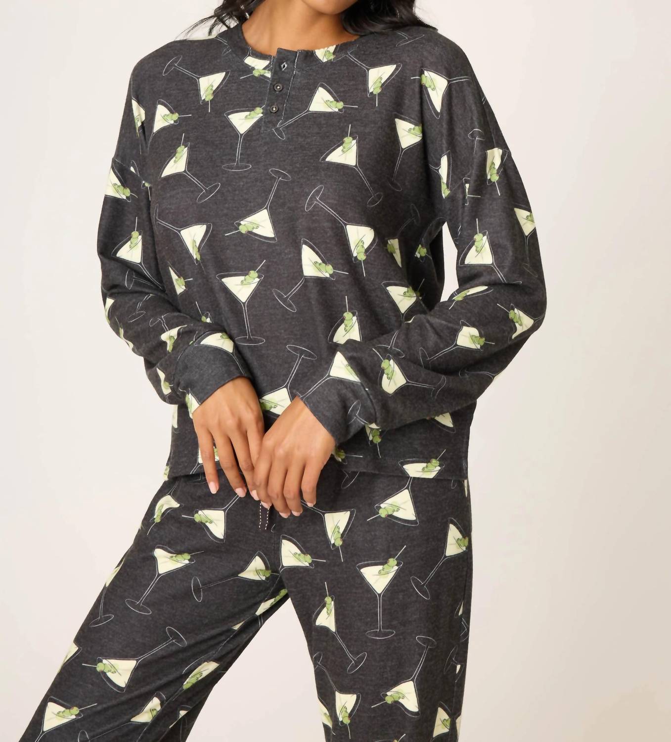 Pj Salvage - Merrier With A Martini Long Sleeve Top