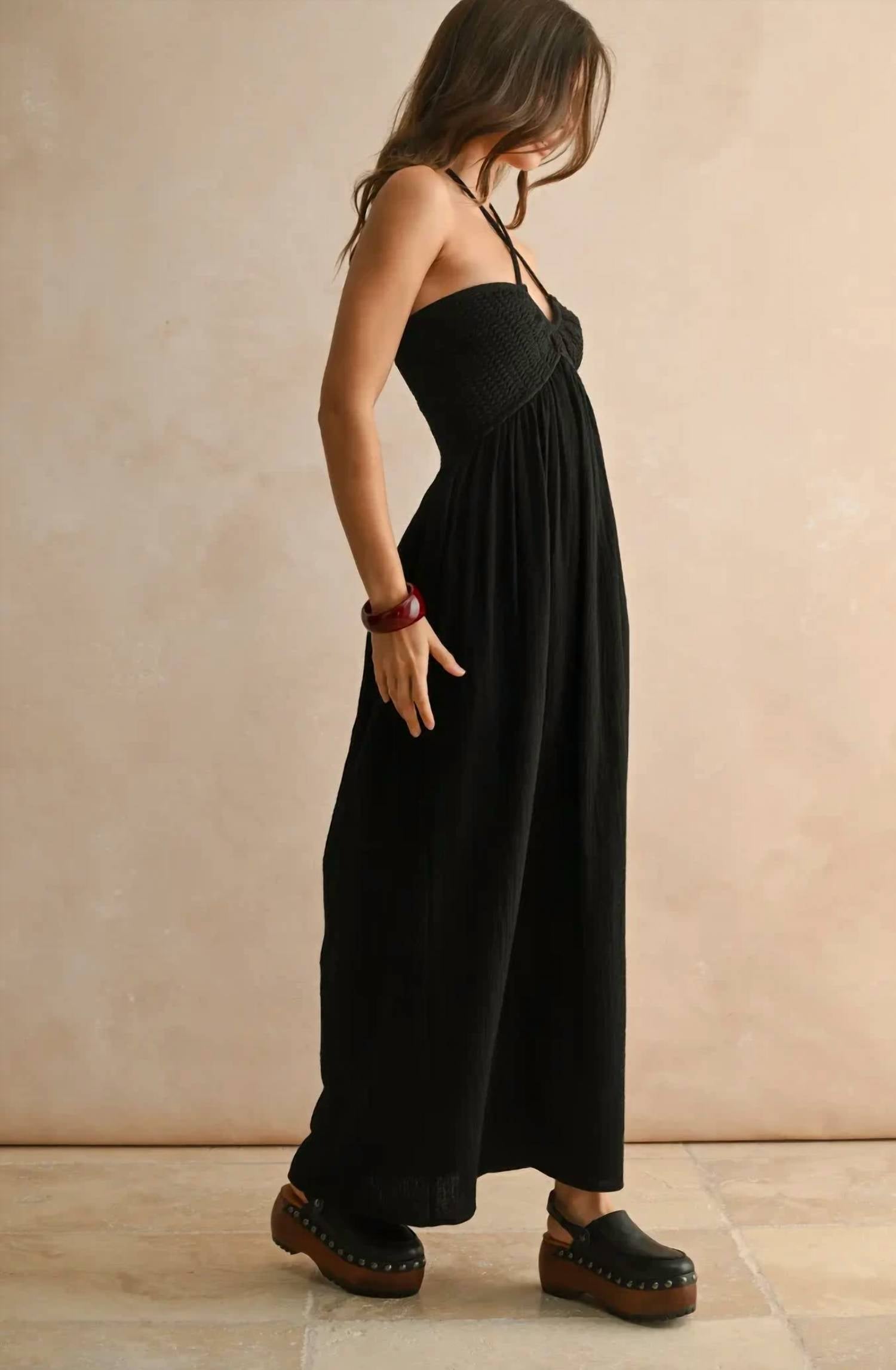 Miou Muse - Gauze Crochet Dress