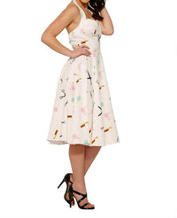 Orchid Bloom - Beauty Salon Halter Dress