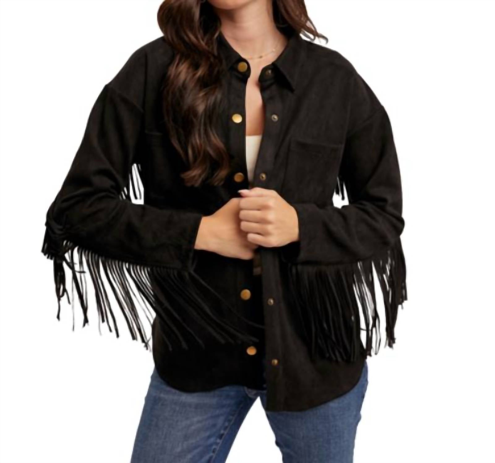 Hem & Thread - Suede Fringe Jacket