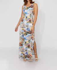 Frank Lyman - Floral Sleeveless Maxi Dress