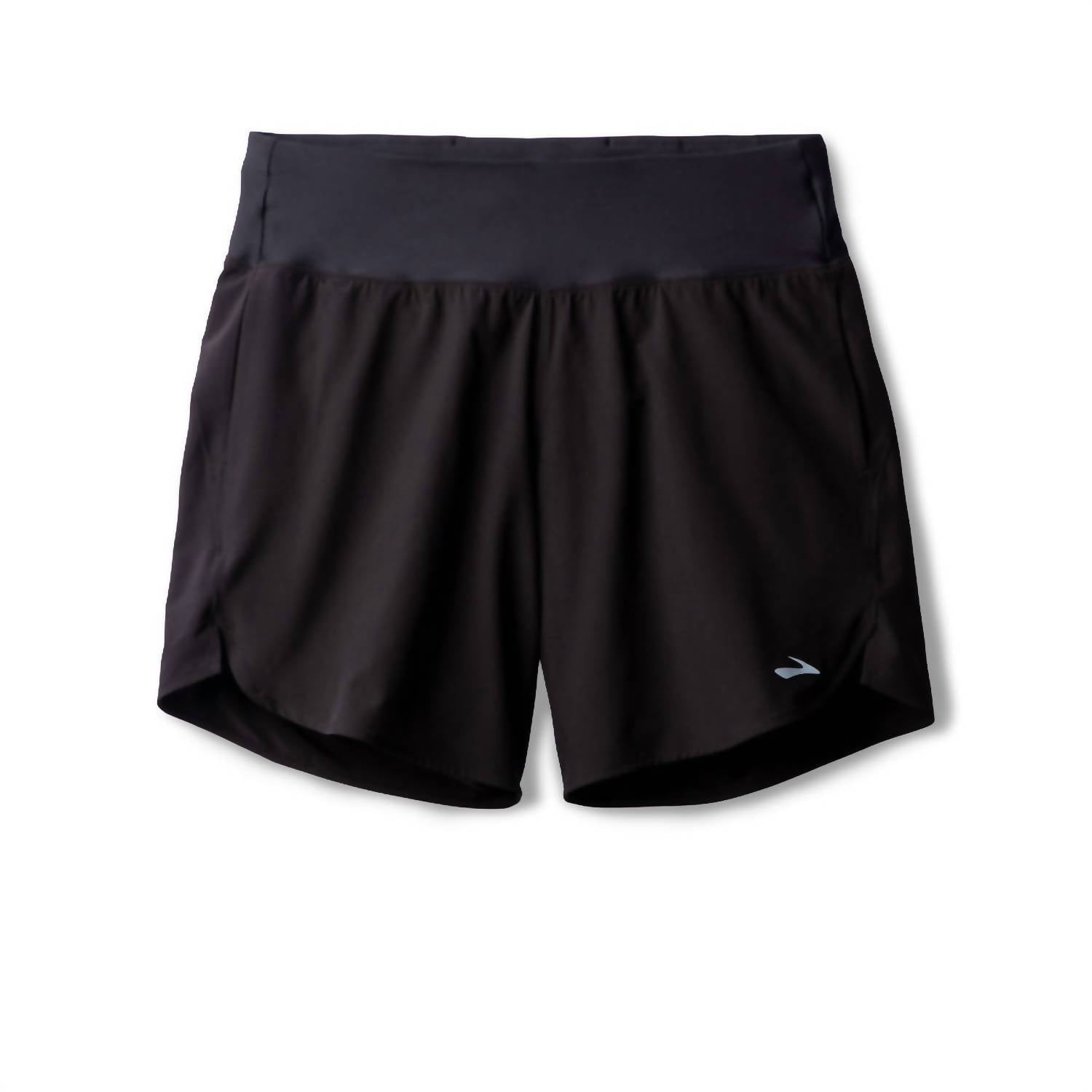 BROOKS Women's Chaser 7" Shorts in black 1 - women's shorts - alternate view