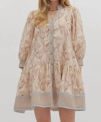 Entro - Fall Floral Shirt Dress