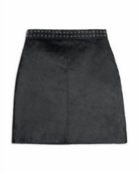 The Kooples - Leather Mohair Skirt