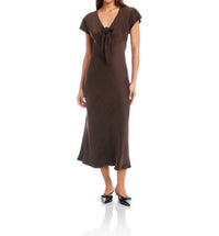 Fifteen Twenty - Emmeline Tie Front Bias Dress