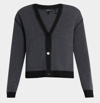 Theory - Blanket Stitch Merino Wool Cardigan