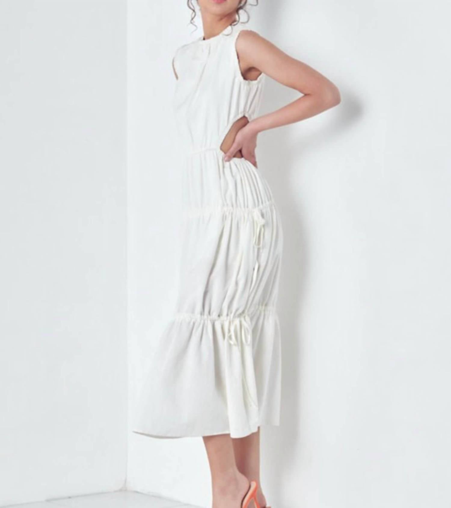 Lena - Woven Cutout Dress