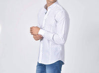 Eight X - Dot Print Fil Coupé Button Down Shirt
