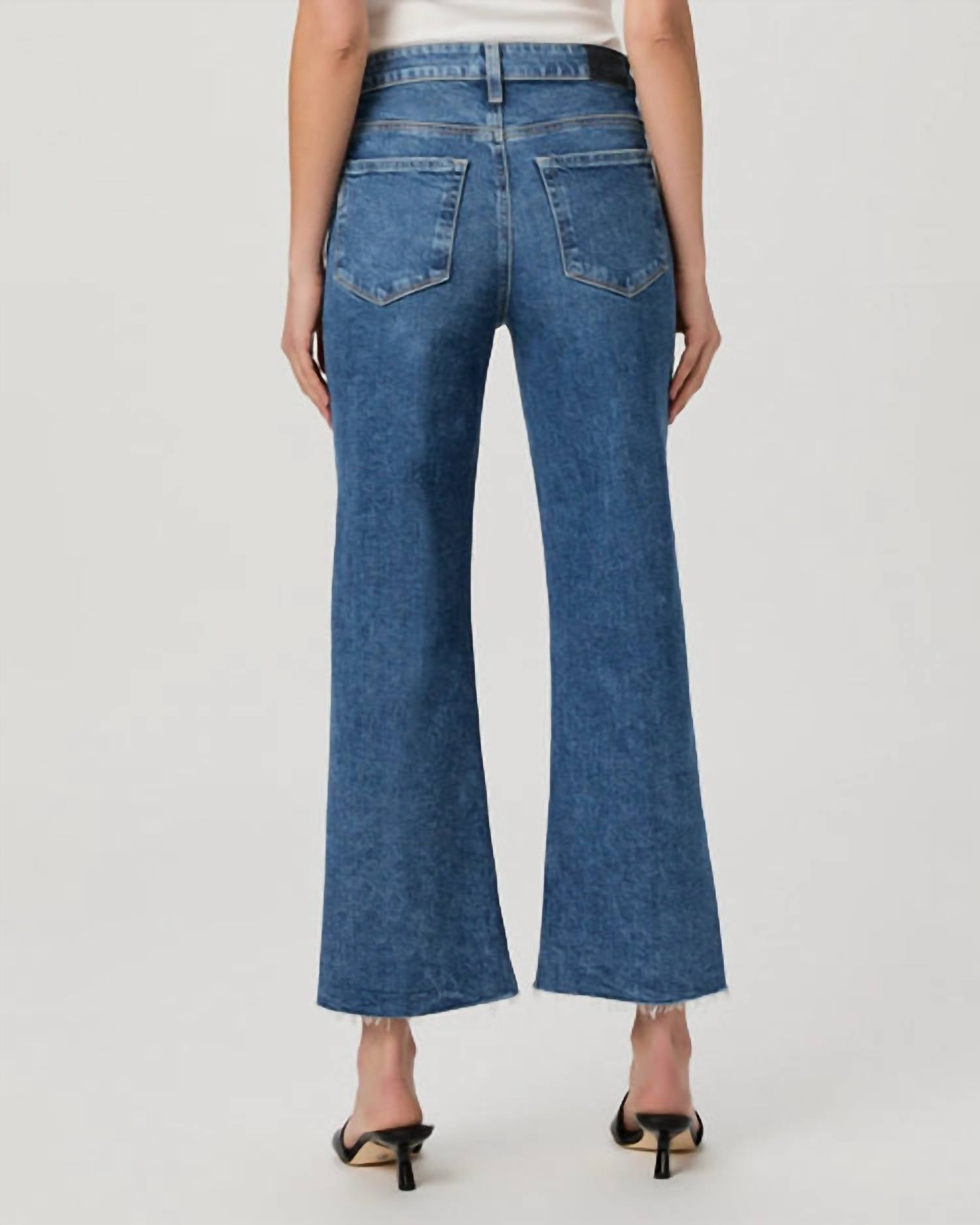 Paige - Women's Leenah Ankle With Raw Hem Jeans