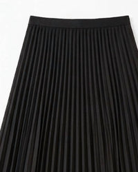 Current Air - Women's Pleated Midi Skirt With Lace Hem