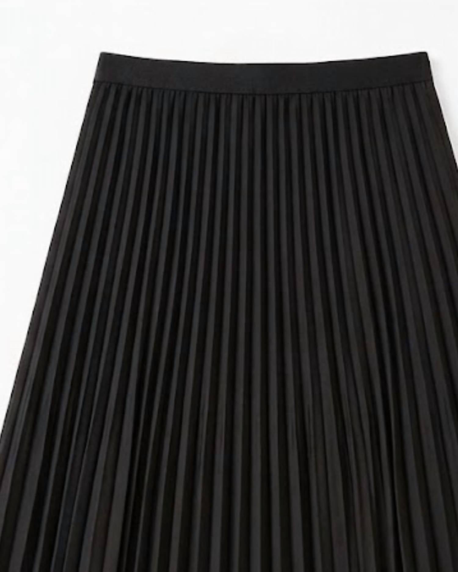 Current Air - Women's Pleated Midi Skirt With Lace Hem