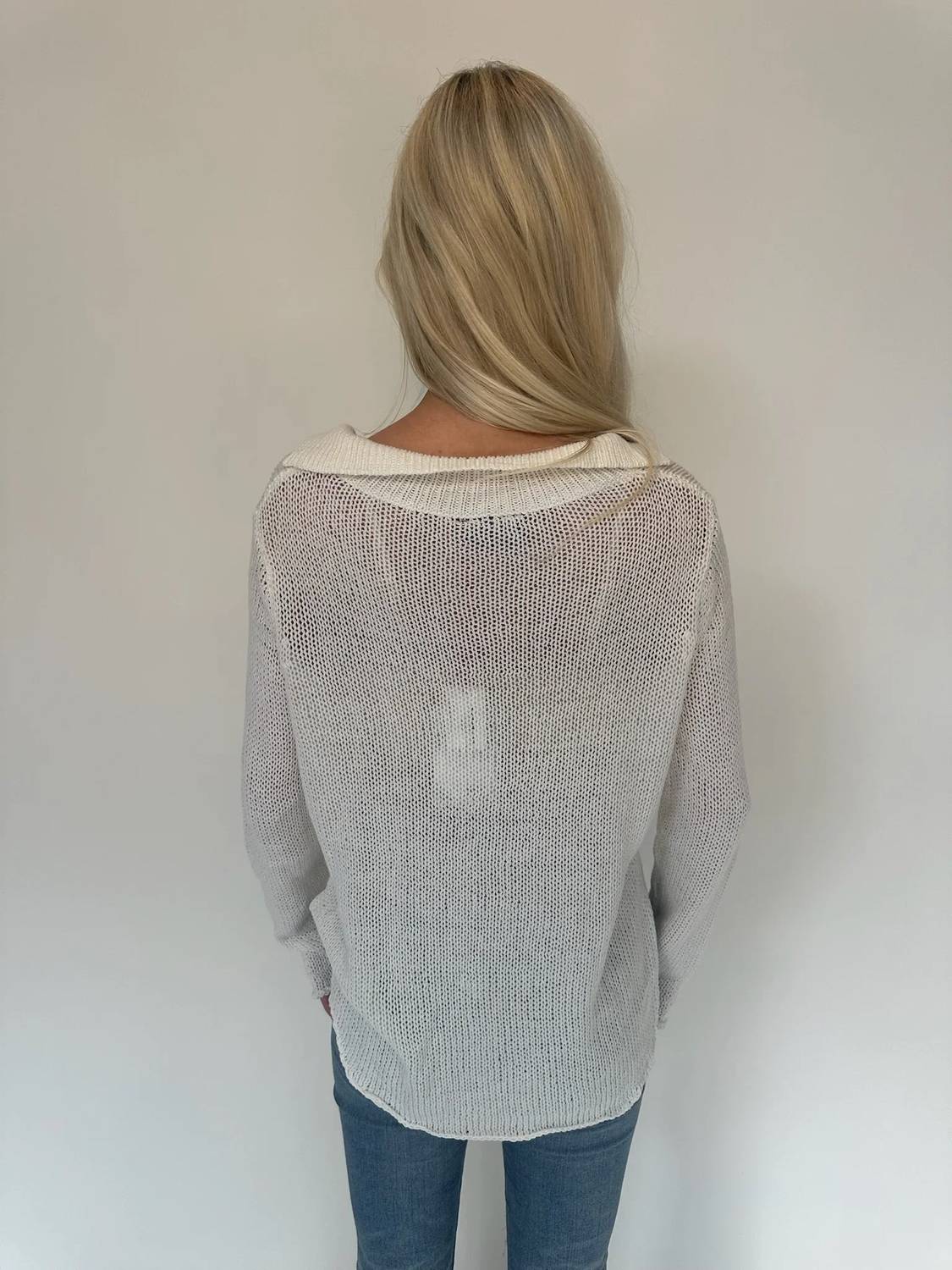 Wooden Ships - Shirt Tail Collar Top