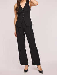 Gentle Fawn Luna Straight Leg Trouser in black - women's pants