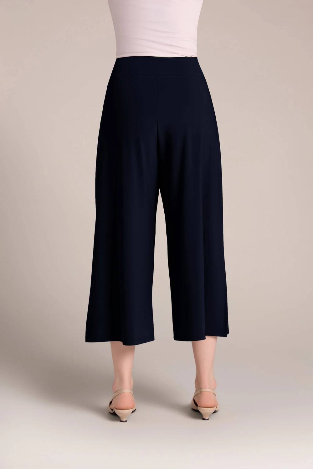 Sympli - Side Slit Wide Leg Capri Pant