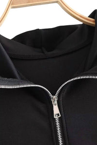 Sundayup - McKenna Contrast Front Zipper Hoodie Jacket