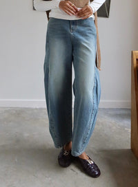 Collective - Baggy Barrel Stitch Jeans