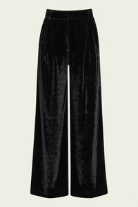 Patbo - Velvet Wide Leg Pant