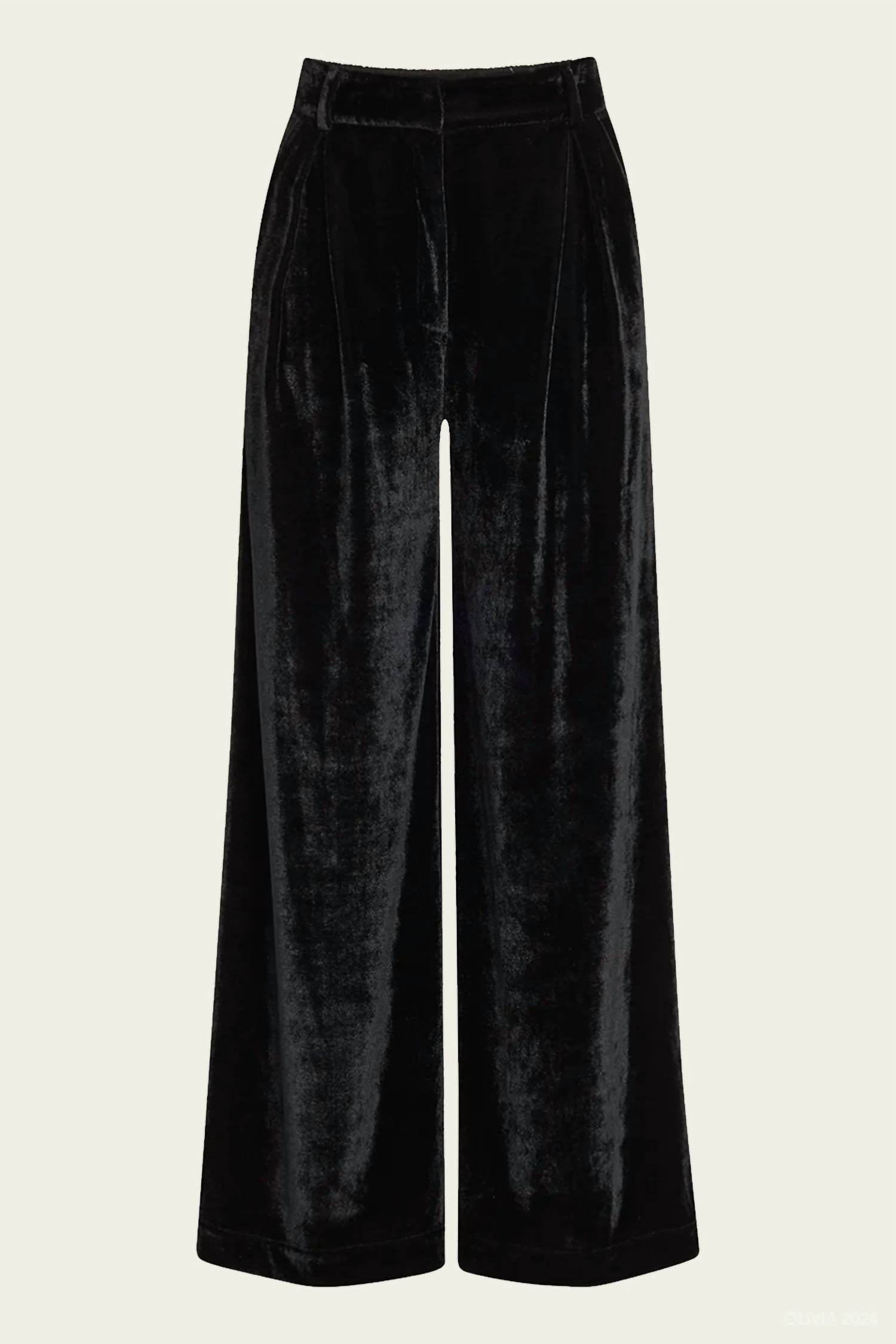 Patbo - Velvet Wide Leg Pant