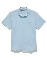 Flags & Anthem - Fridley Short Sleeve Agave Print Seersucker Performance Shirt