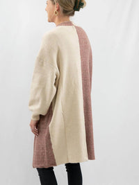 Lush - Women's Colorblock Balloon Sleeve Cardigan