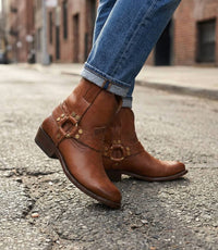 Frye - Women's Billy Short Harness Boots