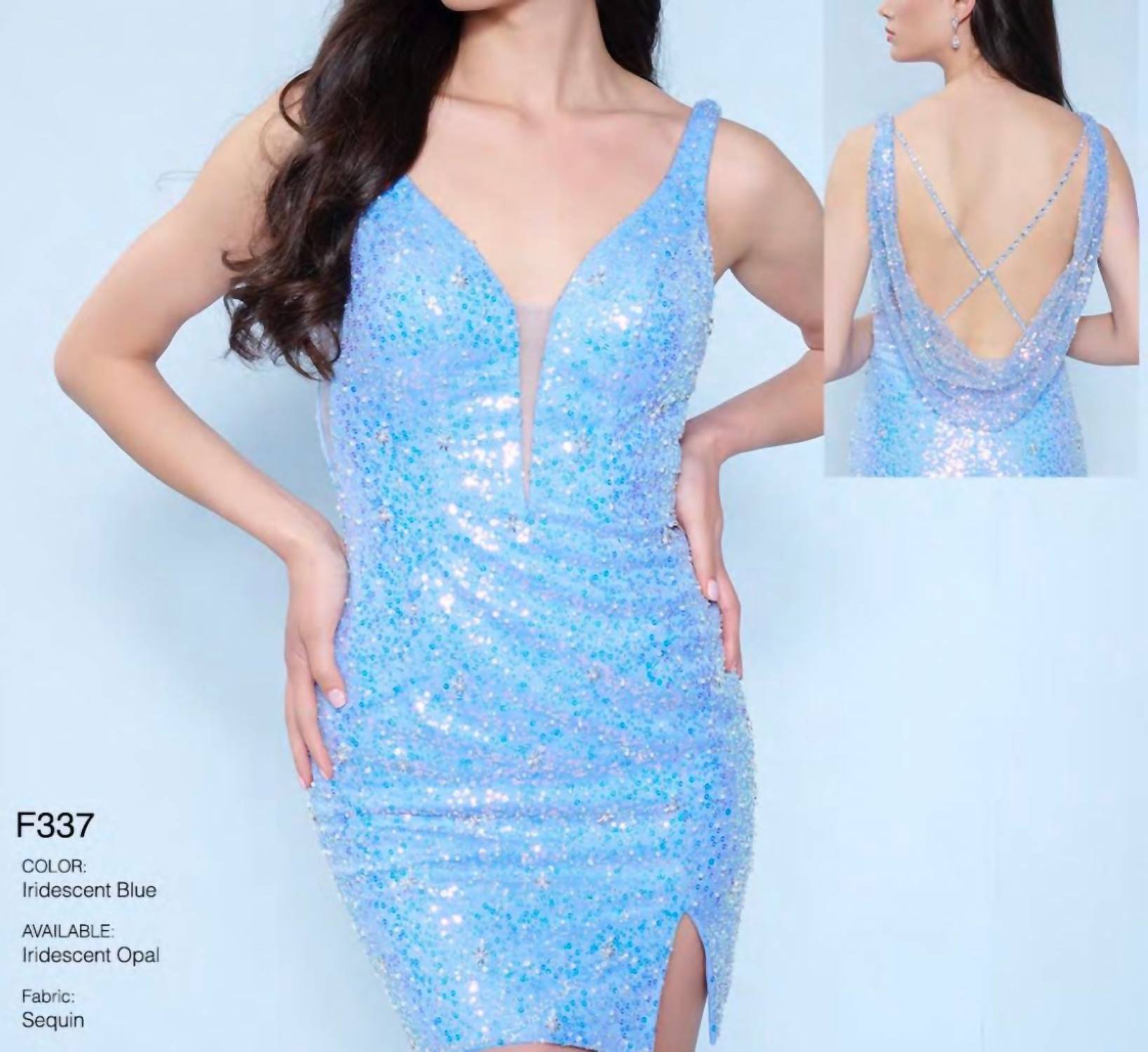 Splash Prom - Open Back Mini Dress