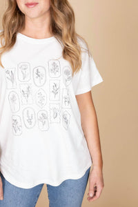 Promesa - Sadie Floral Stamped Tee