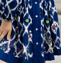 Guadalupe Design - Ada Kimono V-neck Short Dress