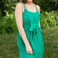 ELINGS Seaside Serenity Backless Maxi Dress in green - women's dress