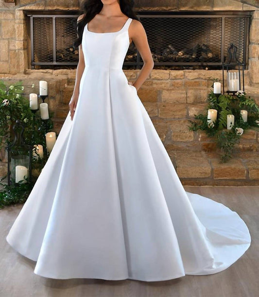 Stella York - Classic Square Neckline Wedding Dress