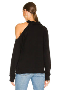 Chaser - VENTED SHOULDER LONG SLEEVE MOCK NECK RAGLAN PULLOVER
