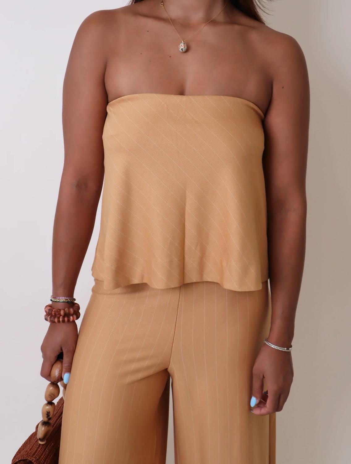 Dress To - Strapless Layered Jumpsuit