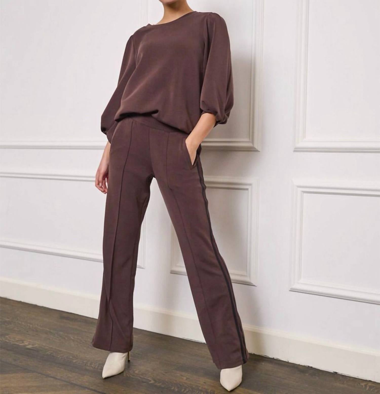 Esqualo - Lurex Tape Modal Pant