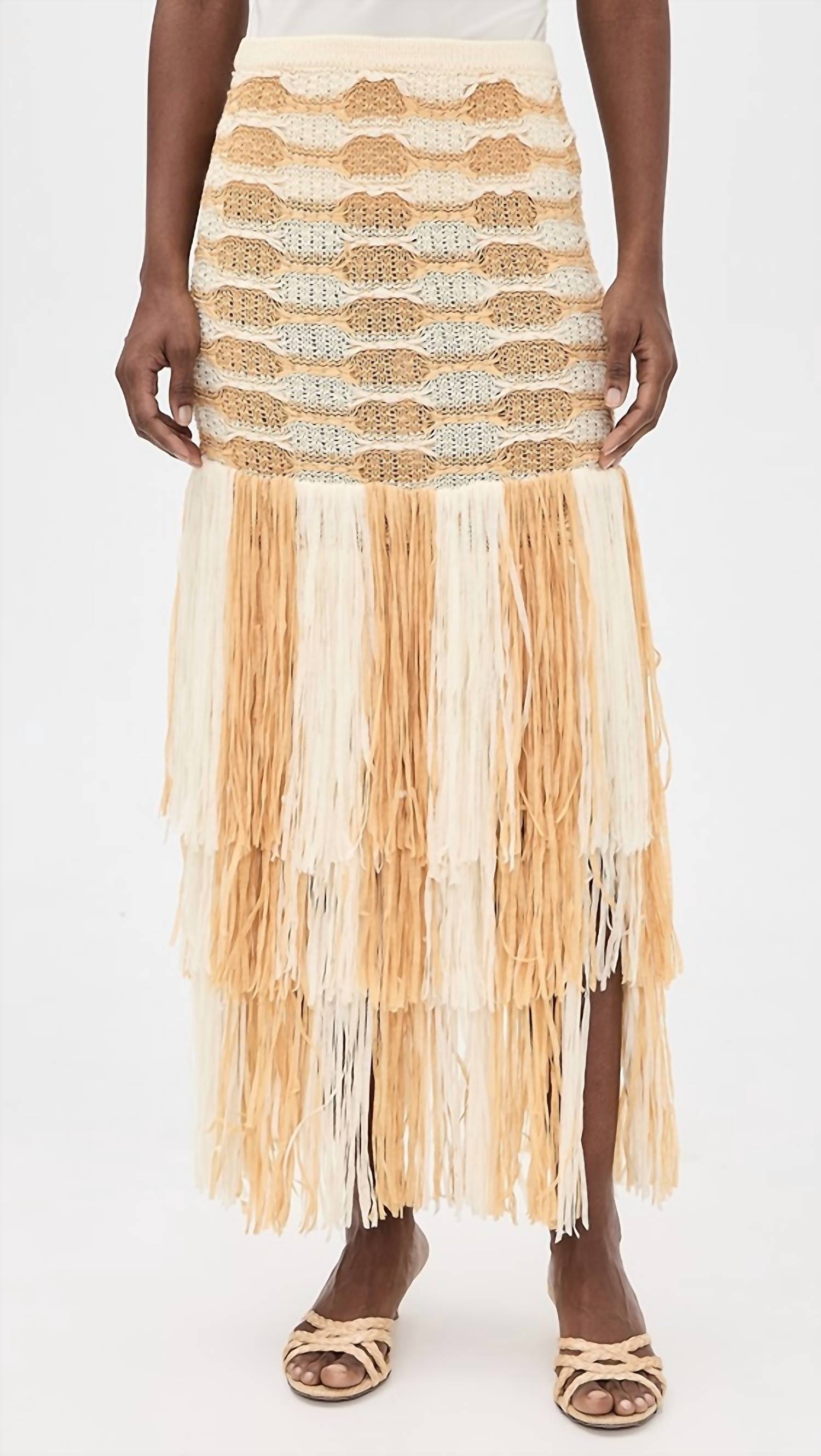 Ulla Johnson - Giulietta Fringe Knit Skirt