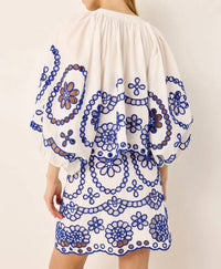 Marie Oliver - Vara Embroidered Top