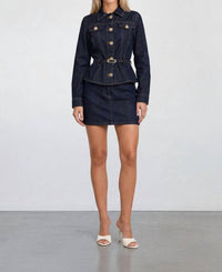 Akalia - Monaco Denim Peplum Jacket