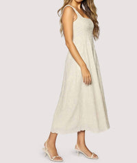 LOST + WANDER Springtide Charm Maxi Dress in white - women's dress - alternate view
