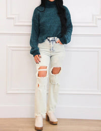 Zenana - Winter Wishes Chenille Turtleneck Sweater