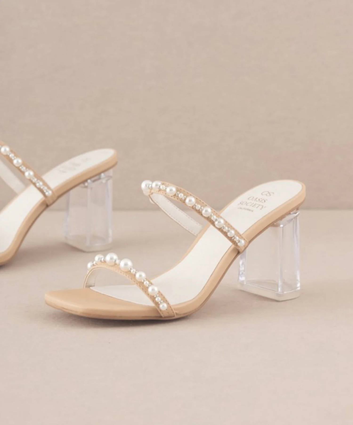 Oasis Society - Women's Maeve Strappy Pearl Heel